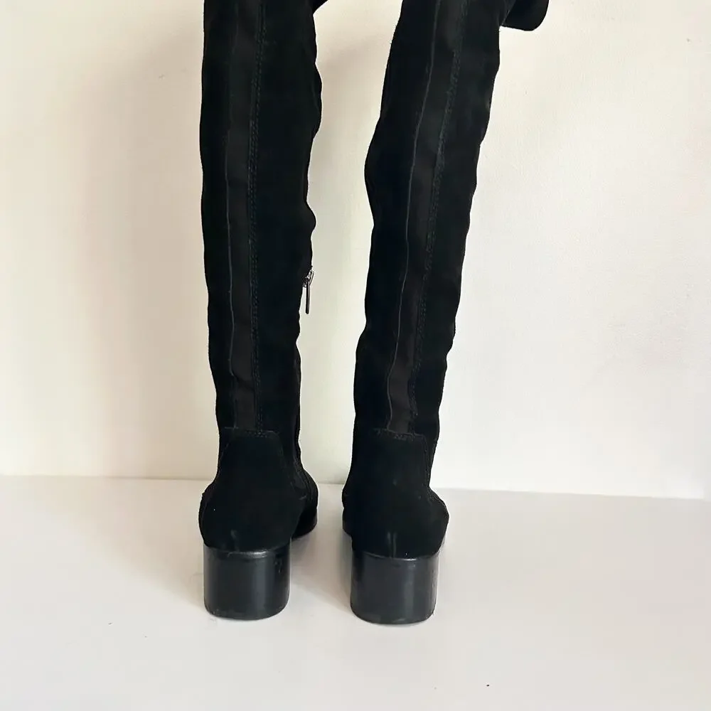 Vince Camuto Kreesell Knee High Suede Boots Black Size 8.5 - Picture 6 of 8